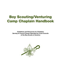 Boy Scouting/Venturing Camp Chaplain Handbook