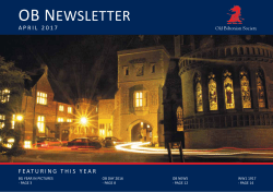 ob newsletter - Bilton Grange