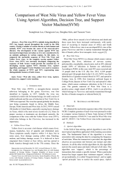 Comparison of West Nile Virus and Yellow Fever Virus Using