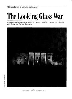 The Looking Glass War - Social Psychology Network