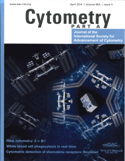 Microflow in Cytometry Part A, 2014