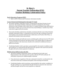 Teacher Birthday Celebration Policy
