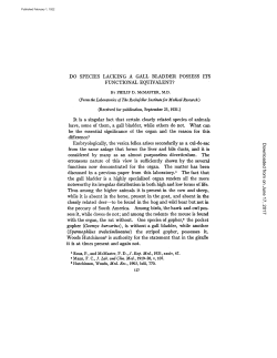 DO SPECIES LACKING A GALL BLADDER POSSESS ITS