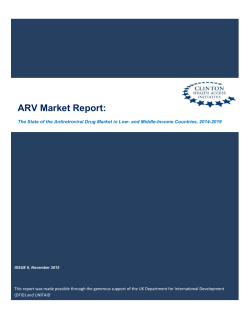 ARV Market Report - Clinton Health Access Initiative