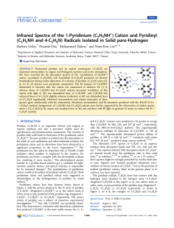 Infrared Spectra of the 1-Pyridinium (C5H5NH+) Cation and Pyridinyl