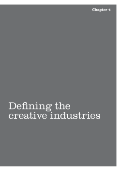 Staying ahead &ndash; the economic performance of the UK`s creative