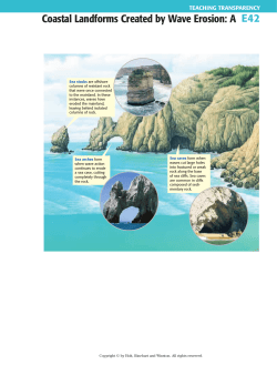 Coastal Landforms Created by Wave Erosion: A E42
