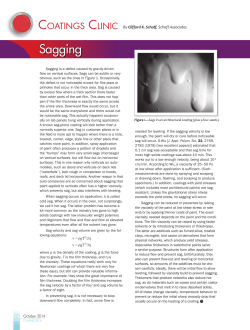 Sagging - American Coatings Association