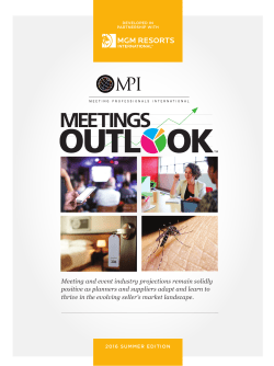 MPI Meetings Outlook - Meeting Professionals International