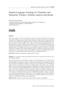 Quaderns. Revista de traducci&oacute; 22 - Dip&ograve;sit Digital de Documents