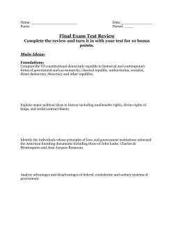 Final Exam Review-2014 - Katy Independent School District