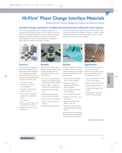 Hi-Flow&reg; Phase Change Interface Materials