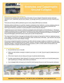 Sinkholes and Catastrophic Ground Collapse
