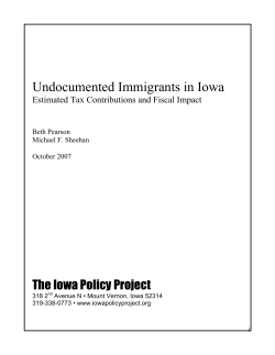 Undocumented Immigrants in Iowa