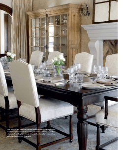 Calm neutrals and traditionally styled pieces convey the sense of