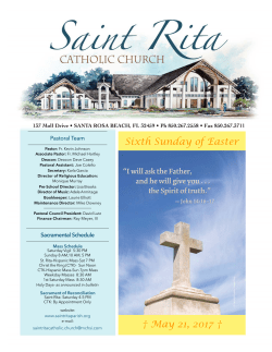 Bulletin 5-21-2017 - SaintRitaParish.org