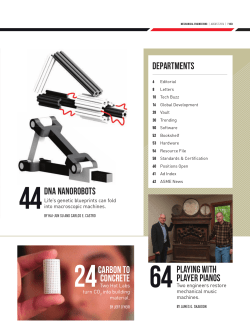 DNA Nanorobots DEpartments Carbon to Concrete PLAYING WITH