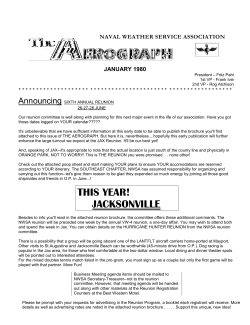 this year! jacksonville - Naval Weather Service Association