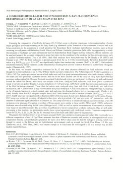 A COMBINED CRUSH-LEACH AND SYNCHROTRON X