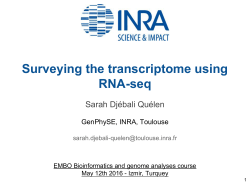 Surveying the transcriptome using RNA-seq