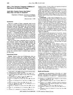 KSb2, a New Structure Composed of Ribbons of Edge