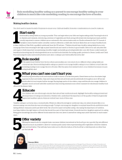 1Start early 2 Role model 3 What you can`t see can`t hurt you 4