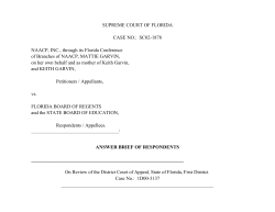 SUPREME COURT OF FLORIDA CASE NO.: SC02