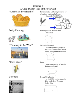 Chapter 8 A Crop Duster Tour of the Midwest “America`s