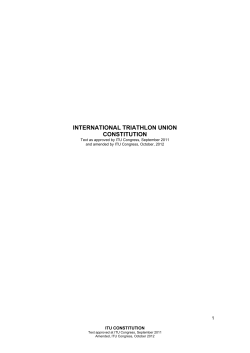 international triathlon union constitution