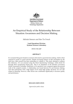 An Empirical Study of the Relationship Between Situation