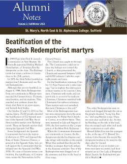 Fall-Winter 2013 Alumni Notes