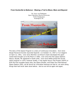 From Huntsville to Baikonur: Blazing a Trail to Moon, Mars and