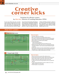 Creative corner kicks