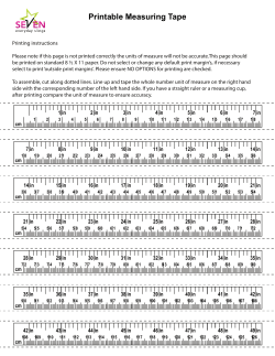 Printable Measuring Tape