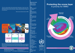 Protecting the ozone layer