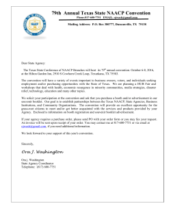 79th Annual Texas State NAACP Convention
