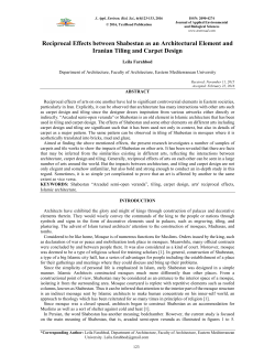 Abstract - TEXTROAD Journals