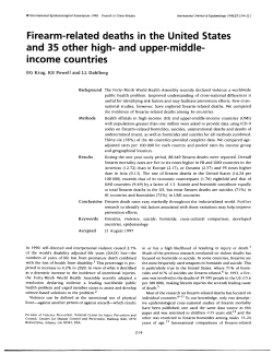 Firearm-related deaths in the United States and