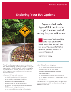 Roth IRA vs. Traditional IRA