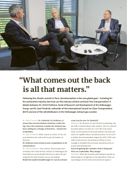 Dr. Ulrich Eichhorn and Dr. Axel Friedrich in a
