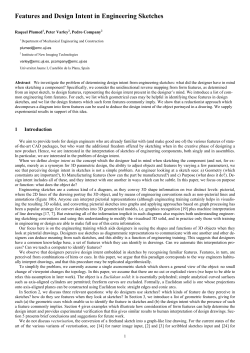 Features and Design Intent in Engineering Sketches