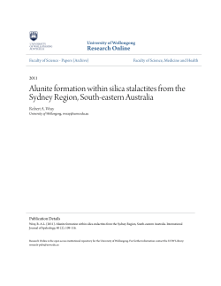 Alunite formation within silica stalactites from the