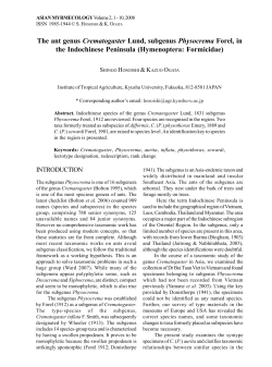 Get  - Asian Myrmecology