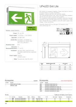 UP/LED Exit Lite IP40