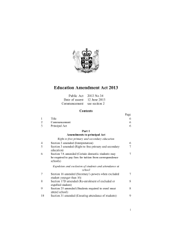 Education Amendment Act 2013