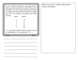 Set C Student Sheets