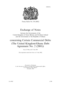 (The United Kingdom/Ghana Debt Agreement No. 2 (2001))