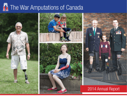 The War Amps 2014 Annual Report