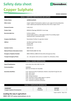 Copper Sulphate