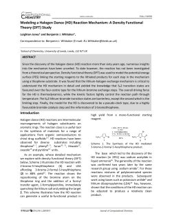 Modeling a halogen dance reaction mechanism